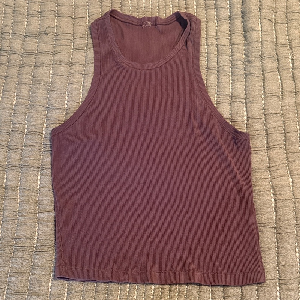 Skims Soft Lounge Halter Tank Top “Plum”